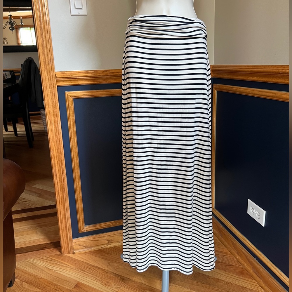 J. Crew Striped Maxi Jersey Skirt XXS